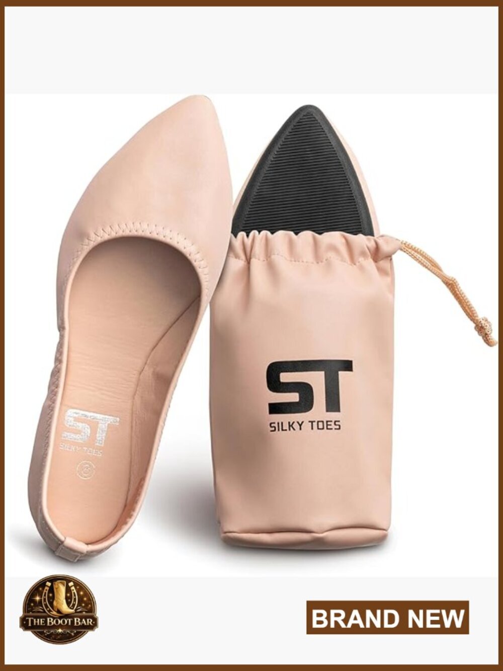 Foldable Ballet Flats - Comfortable Casual Business Shoes with Toe